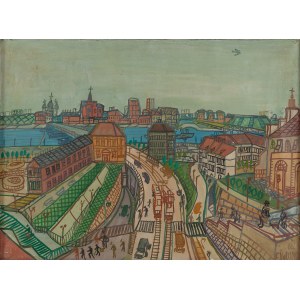 Edward Dwurnik (1943 Radzymin - 2018 Warszawa), Trasa W-Z, 1966