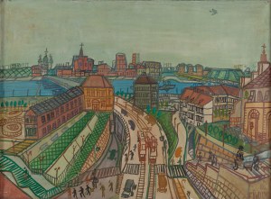 Edward Dwurnik (1943 Radzymin - 2018 Warszawa), Trasa W-Z, 1966
