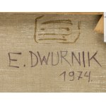 Edward Dwurnik (1943 Radzymin - 2018 Warszawa), Błękitny plac z cyklu Podróże autostopem, 1974