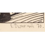 Edward Dwurnik (1943 Radzymin - 2018 Warszawa), Kondotier w mieście z cyklu Wiosna, 1970
