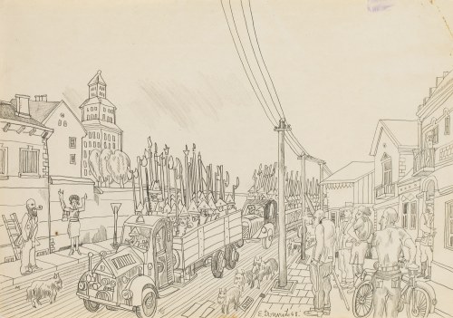 Edward Dwurnik (1943 Radzymin - 2018 Warszawa), Bez tytułu z cyklu 