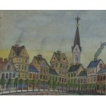 Nikifor Krynicki (1895 Krynica - 1968 Folusz), Vue de Tarnów, années 1940.