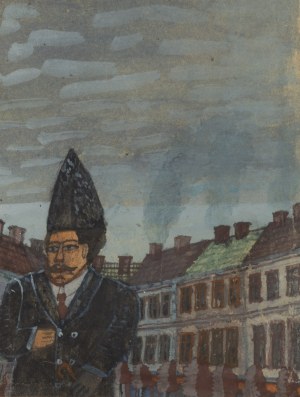 Nikifor Krynicki (1895 Krynica - 1968 Folusz), Portret kuracjusza, lata 40. XX w.