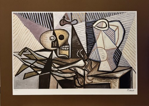 Pablo PICASSO (1881 - 1973), Por, czaszka i brzoskwinie (tytuł autorski, 1945)