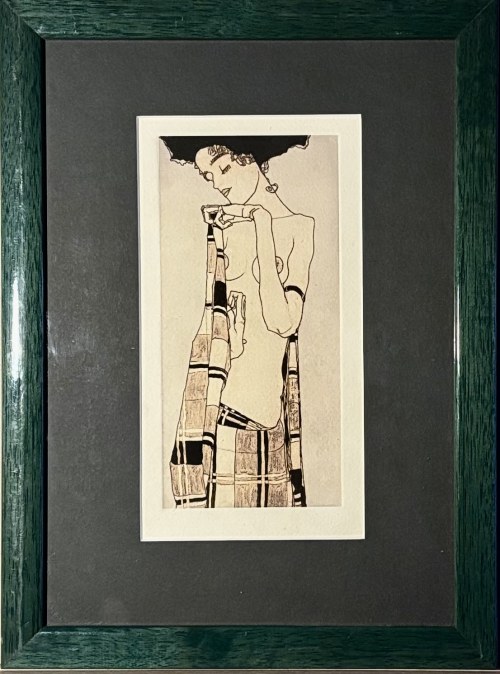 Egon Schiele (1890-1918), Portret siostry Gerti Schiele, (after - 1909)