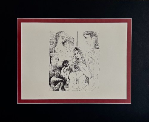 Pablo Picasso (1881-1973), Dziewica z Ptakiem, małym Św. Janem i człowiek z rybą