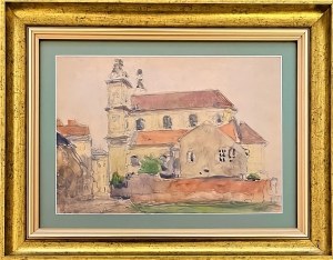 Tadeusz Cieślewski-ojciec (1870-1956), Klasztor Oo. Jezuitów W Piotrkowie Trybunalskim, 1948