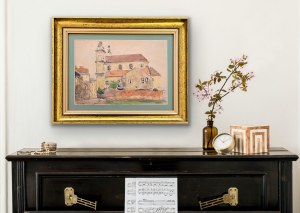 Tadeusz Cieślewski-ojciec (1870-1956), Klasztor Oo. Jezuitów W Piotrkowie Trybunalskim, 1948