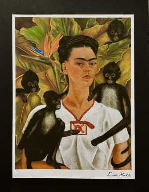 Frida Kahlo (1907 - 1954), Autoportret z małpami (1943)