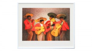 Louis TOFFOLI (1907-1999), Les mariachis, 1986