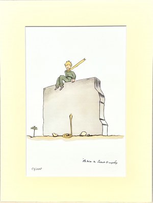 Antoine de Saint-Exupéry (1900 - 1944), Mały Książę i wąż, 2023