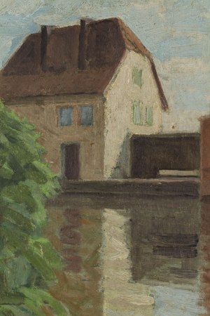 Stanisław Michałowski (1915 Wilno - 1980 Gdańsk), Elektrownia wodna, około 1956