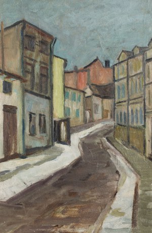 Stanisław Michałowski (1915 Wilno - 1980 Gdańsk), Ulica, około 1956