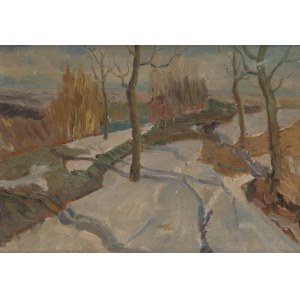 Leonard Tomaszewski (1913 - 2002), Spring melt, circa 1956