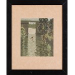 Stanislaw Michalowski (1915 Vilnius - 1980 Gdansk), Canoe trip, ca. 1955
