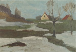 Stanisław Michałowski (1915 Wilno - 1980 Gdańsk), Przedwiośnie, około 1956