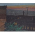 Zygmunt Szymczak, Pejzaż wieczorny, 1955