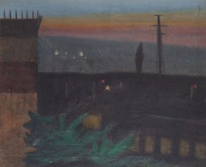 Zygmunt Szymczak, Pejzaż wieczorny, 1955