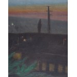 Zygmunt Szymczak, Evening Landscape, 1955
