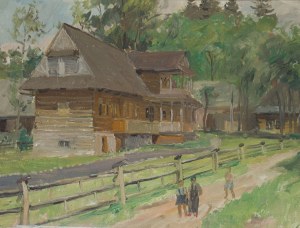 Włodzimierz Zakrzewski (1916 St. Petersburg - 1992 Warsaw), Vladimir Lenin House in Poronin, 1956