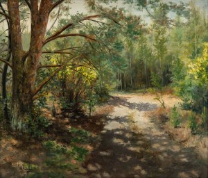 Stanislav Russ (1926 - 2017 ), Krajina s cestou v lese