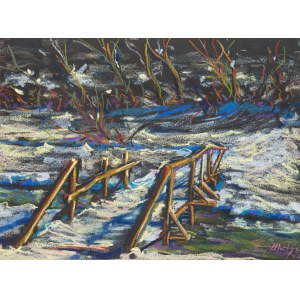 Zbigniew Matysek (né en 1939), Route avec des saules, 2006
