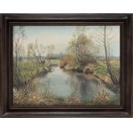 Stanislav Russ (1926 - 2017 ), Landscape with a river