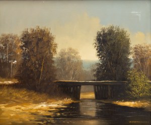 Jarosław Wojtkowiak (ur. 1952), Pejzaż z mostem