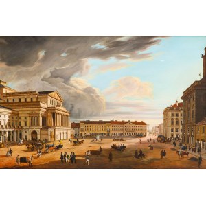 Robert Kolodziejski, View of Theatre Square (copy according to Marcin Zaleski, 1838), 2000