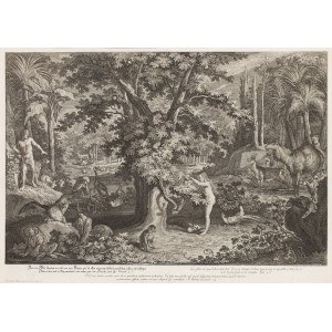 Johann Elias Ridinger (1698 - 1767 ), Původní hřích, pozdější tisk
