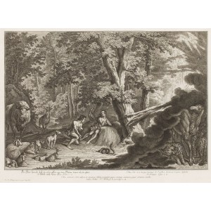 Johann Elias Ridinger (1698 - 1767 ), Ewa i Adam w Raju