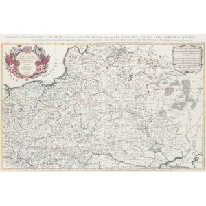 Pieter Mortier (1661 Leyde - 1711 Amsterdam), Carte de la République d'après Guillaume Sanson et Alexis Hubert Jaillot, 1675, 1692 (estampe contemporaine)
