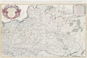 Pieter Mortier (1661 Lejda - 1711 Amsterdam), Mapa Rzeczpospolitej wg Guillaume'a Sansona i Alexisa Huberta Jaillota z 1675 roku, 1692 (współczesny druk)