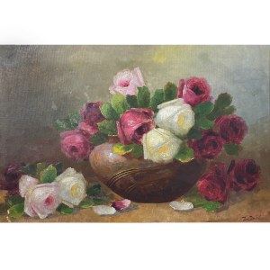 Ignacy Strubel (1872-1928), Martwa natura z różami