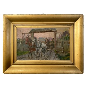 Stanisław Kaczor Batowski (1866-1946), Wyjazd z folwarku, 1900 r.