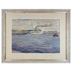Ludwik Misky (1884-1938), Okręt Gdańsk wyrusza w drogę, około 1927 r.