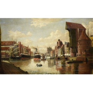 Alfred Antonii Pawłowski (1875-?), Gdańsk - Żuraw nad Motławą