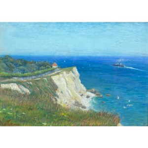 Włodzimierz Nałęcz (1865-1946), Ventnor w jasny słoneczny dzień” z cyklu Brzegi Anglii