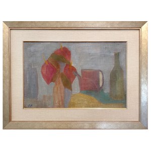 Samuel Tepler (1918-1998), Martwa natura z czerwonym czajnikiem