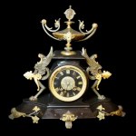 Empire-style mantel clock, France, 19th century.