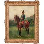 Wojciech Kossak (1856 Paryż - 1942 Kraków), Portret cesarza Wilhelma II na koniu, 1891 r.