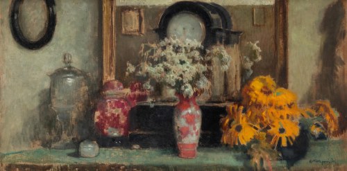 Alfons Karpiński (1875 Rozwadów - 1961 Kraków), Martwa natura z kwiatami