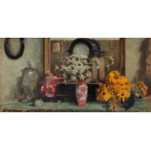 Alfons Karpinski (1875 Rozwadów - 1961 Kraków), Still life with flowers