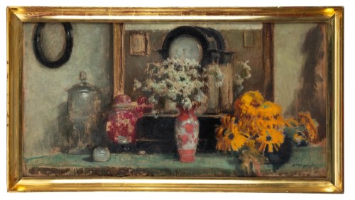 Alfons Karpiński (1875 Rozwadów - 1961 Kraków), Martwa natura z kwiatami