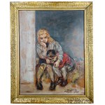 Wlastimil Hofman (1881 Prague - 1970 Szklarska Poreba), Two children, 1959.