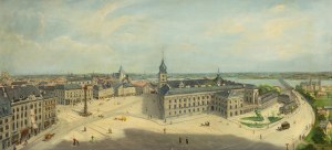 Czesław Borys Jankowski (1862 Warszawa-1941 Sceaux), Widok na Plac Zamkowy