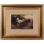 Jan Konarski (1850-1918), Chariots sur la route