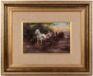 Jan Konarski (1850-1918), Wozy na drodze