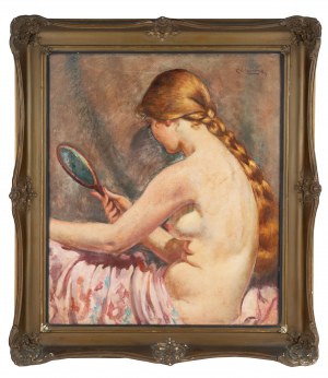 Stanisław Żurawski (1889 Krosno - 1976 Kraków), Dziewczyna z lusterkiem
