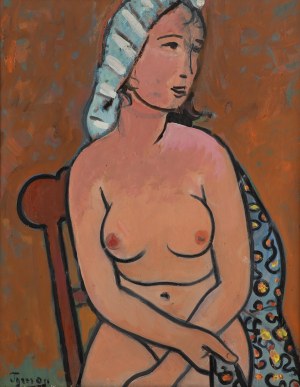Tymon Niesiołowski (1882 Lviv-1965 Toruń), Seated half-act